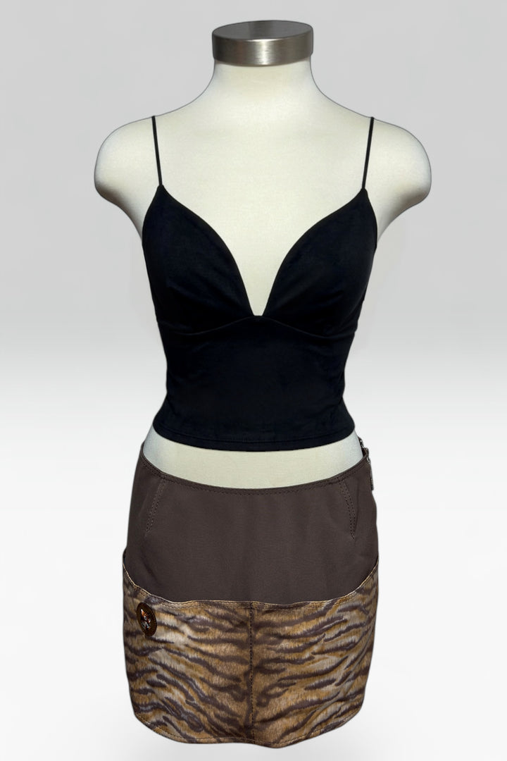 Coming soon: GK ITALIYA TIGER PRINT MINI SKIRT