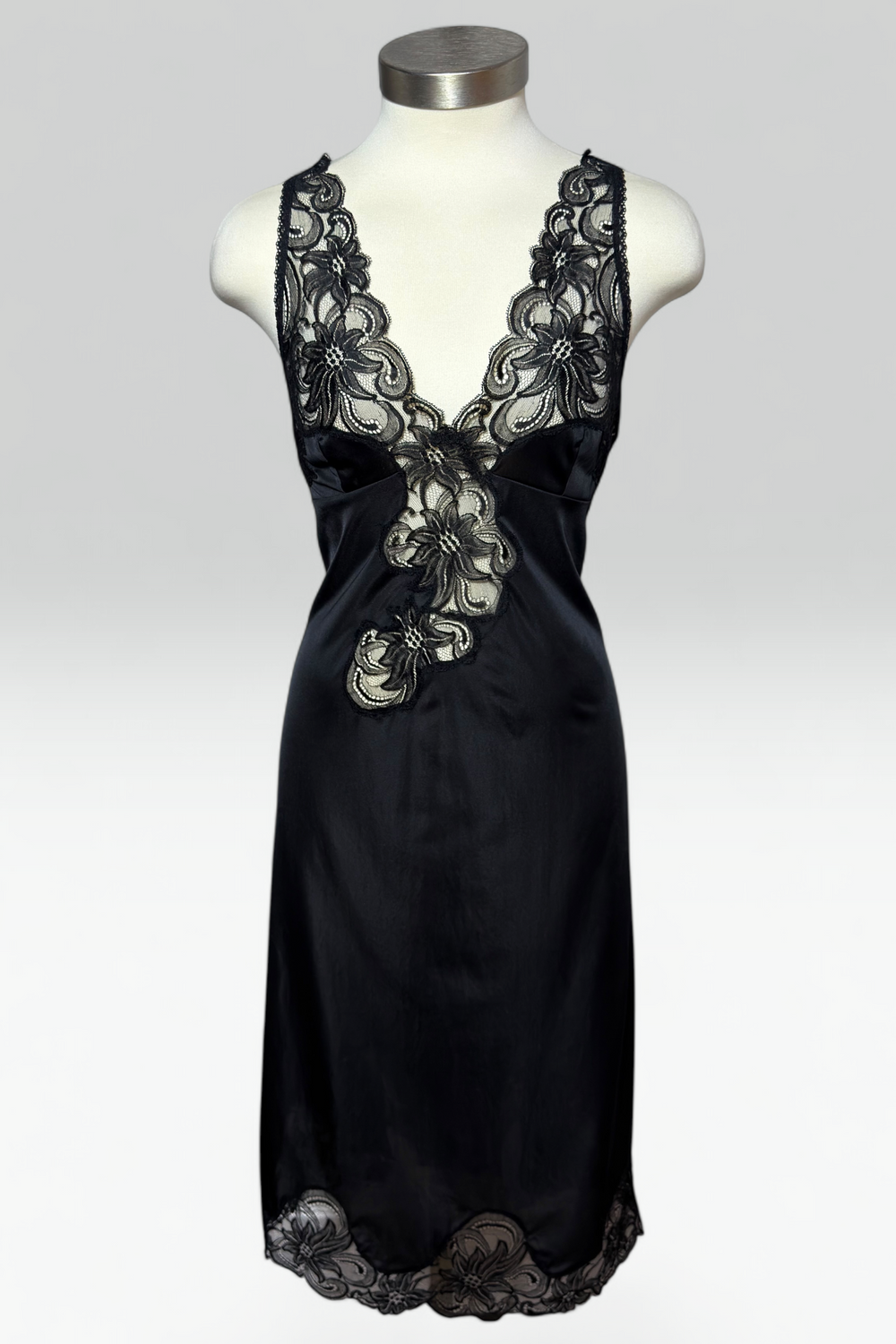 Coming soon: CHRISTIAN DIOR BLACK LACE SLIP DRESS