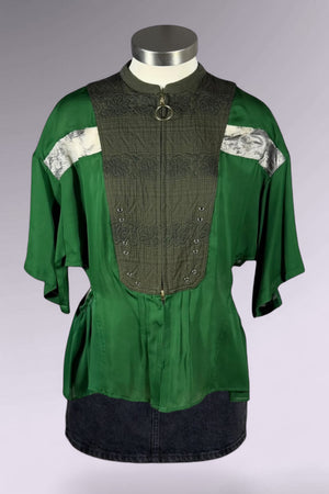 Akane Utsunomiya Silk Multi-Closure Panel Top | Japanese Secondhand
