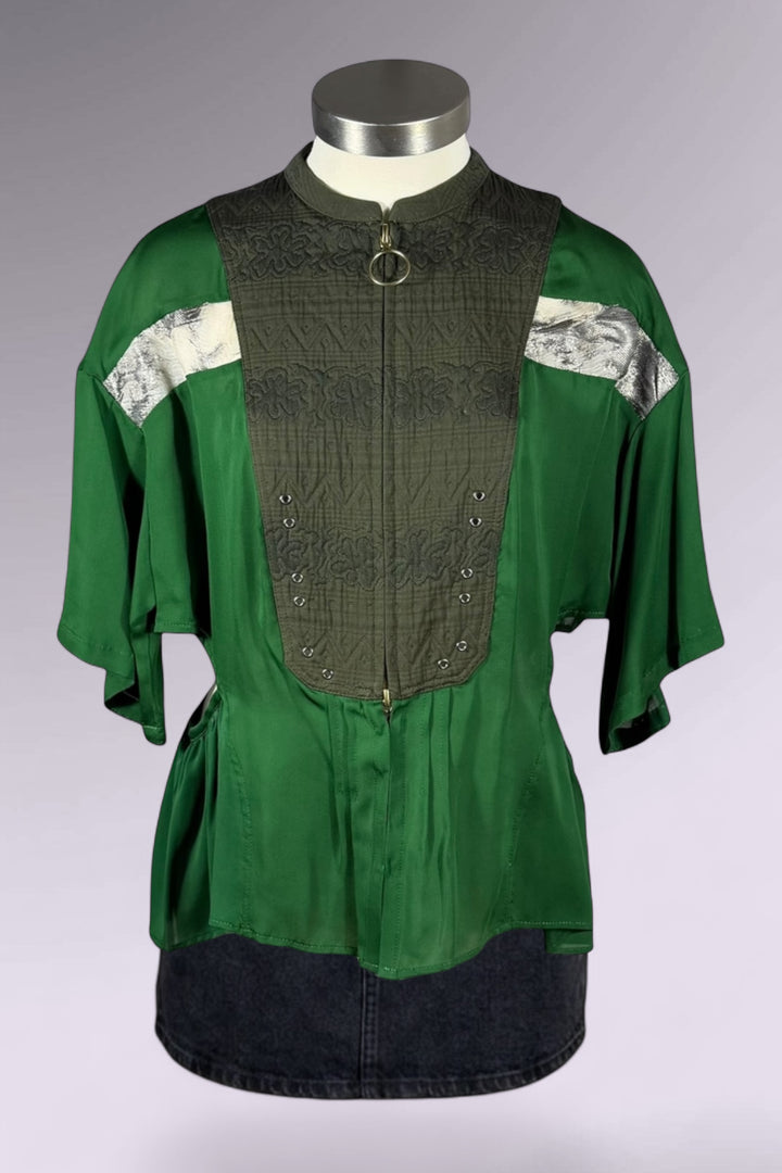 Akane Utsunomiya Silk Multi-Closure Panel Top | Japanese Secondhand