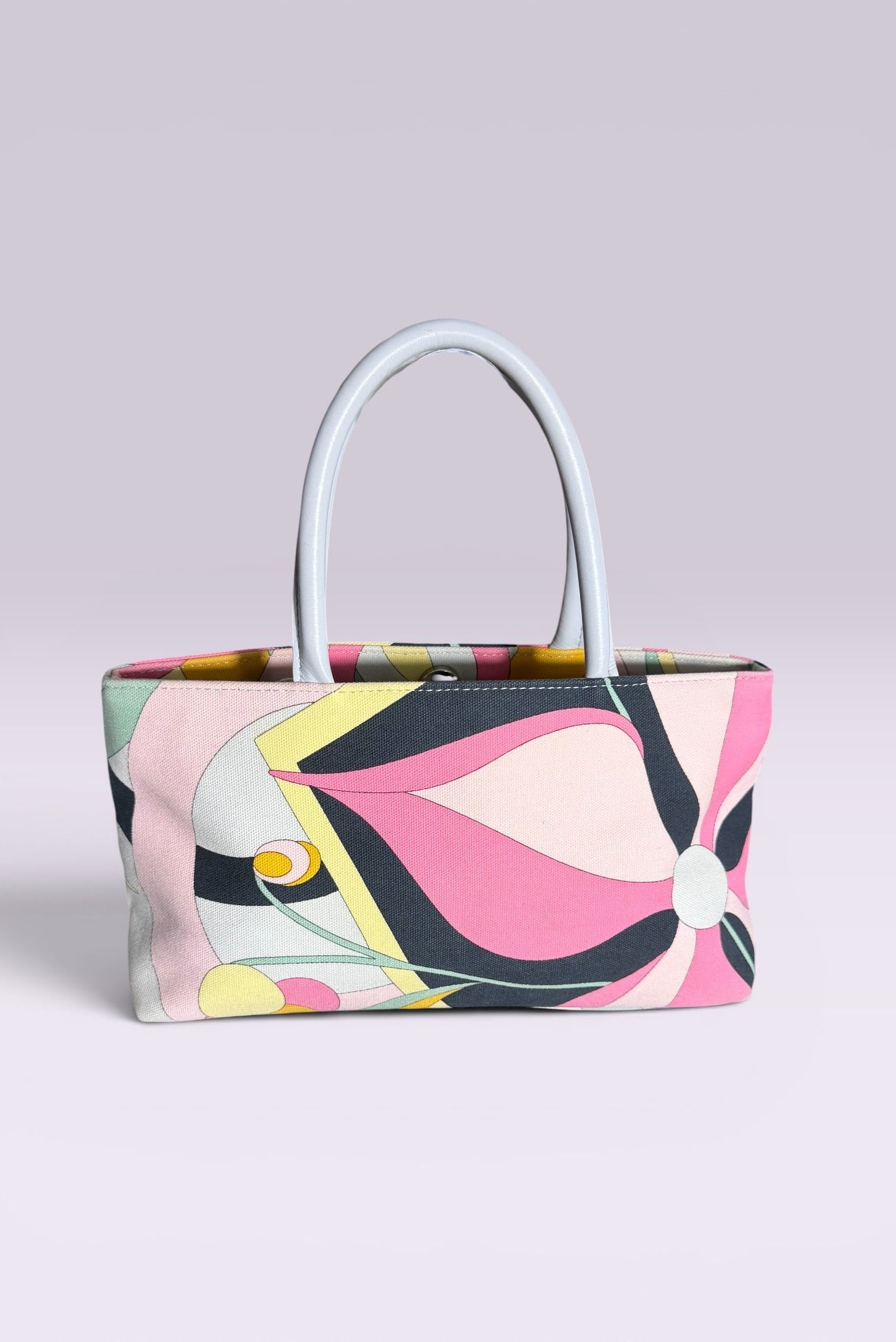 Emilio Pucci Abstract Print Mini Canvas Tote Bag | Italian Secondhand