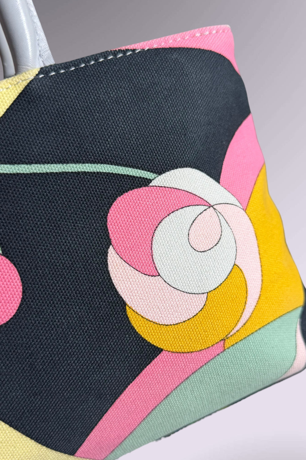 Emilio Pucci Abstract Print Mini Canvas Tote Bag | Italian Secondhand