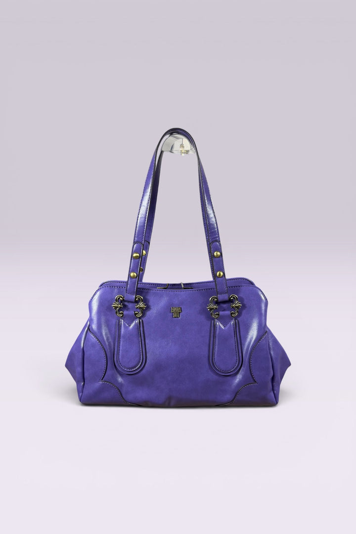 Anna Sui Purple Leather Frame Bag | American Secondhand