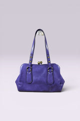 Anna Sui Purple Leather Frame Bag | American Secondhand
