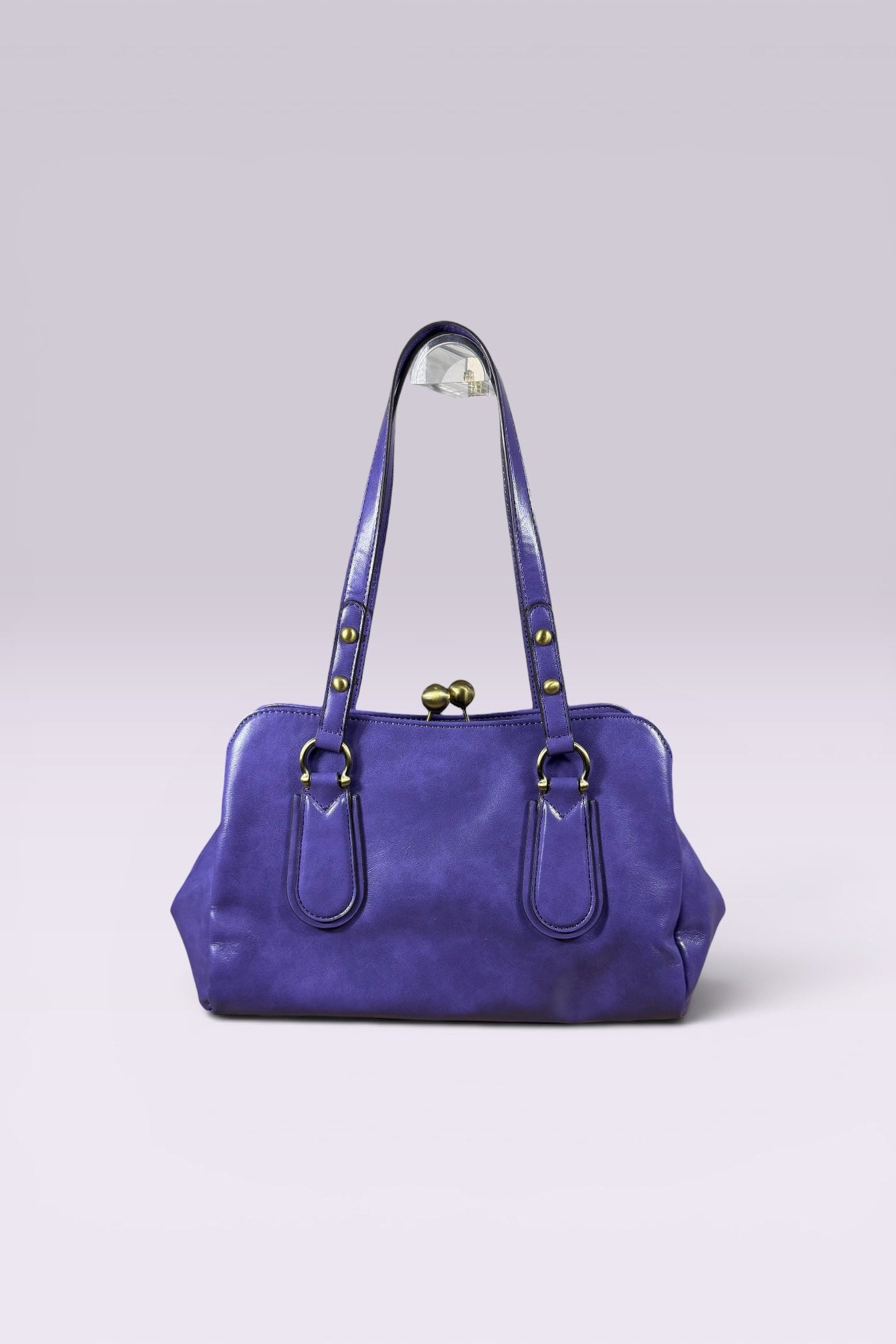 Anna Sui Purple Leather Frame Bag | American Secondhand