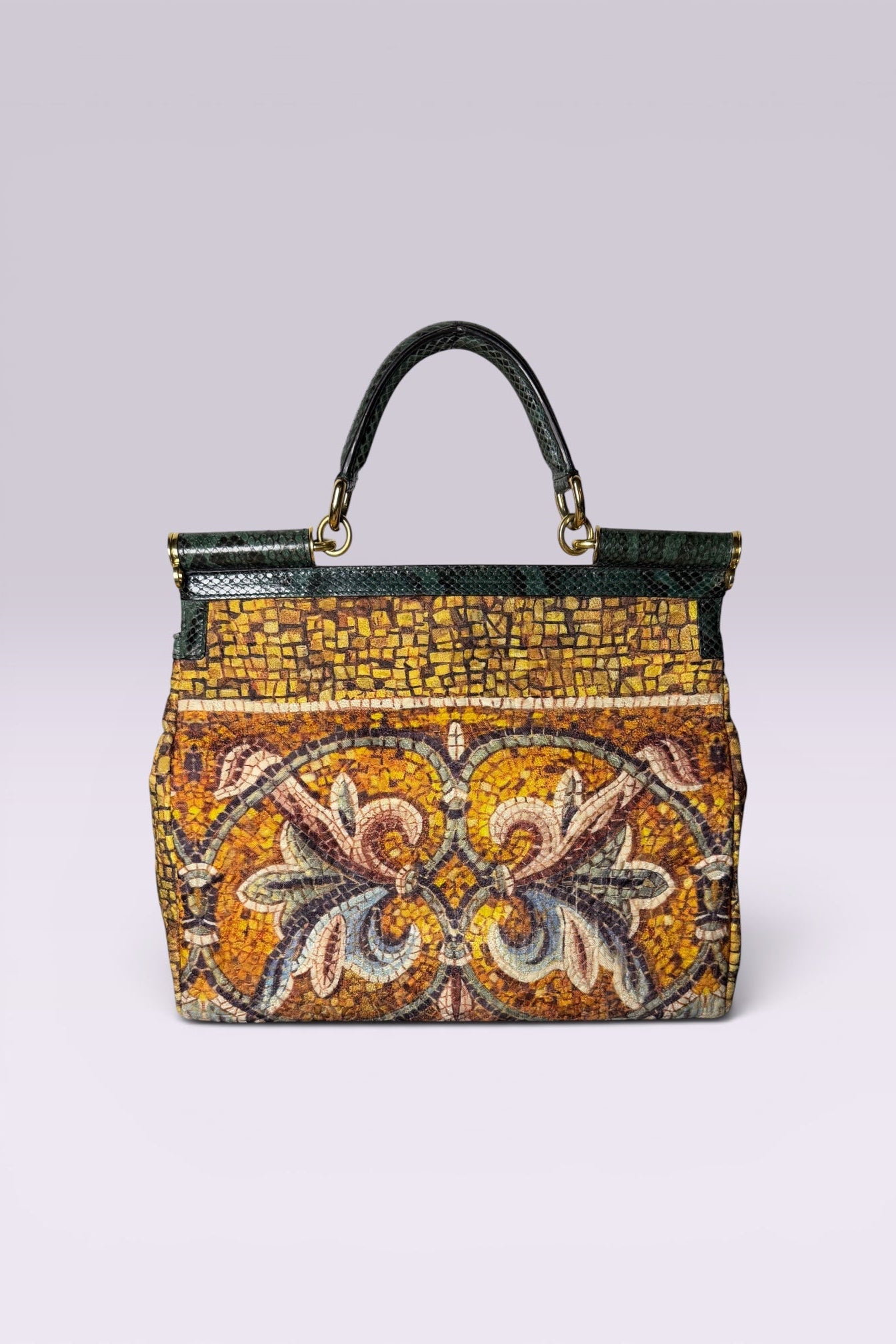 Dolce & Gabbana Byzantine Mosaic Print Bag | Italian Secondhand