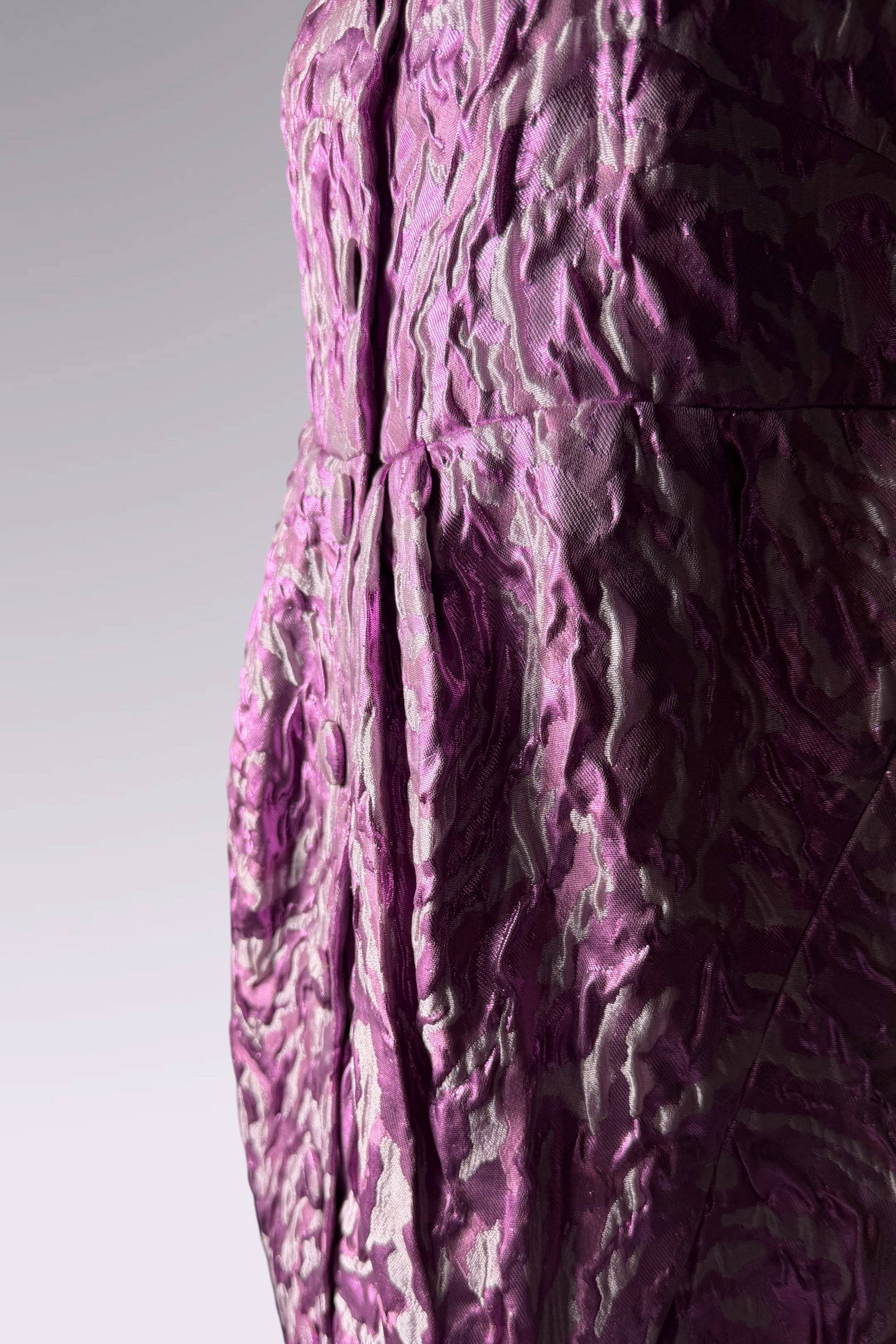 Balenciaga Metallic Pink Jacquard Mini Dress | French Designer Secondhand