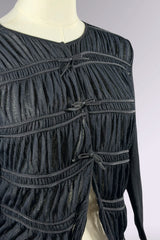 Anna Molinari Couture Ruched Ribbon Top | Italian Vintage