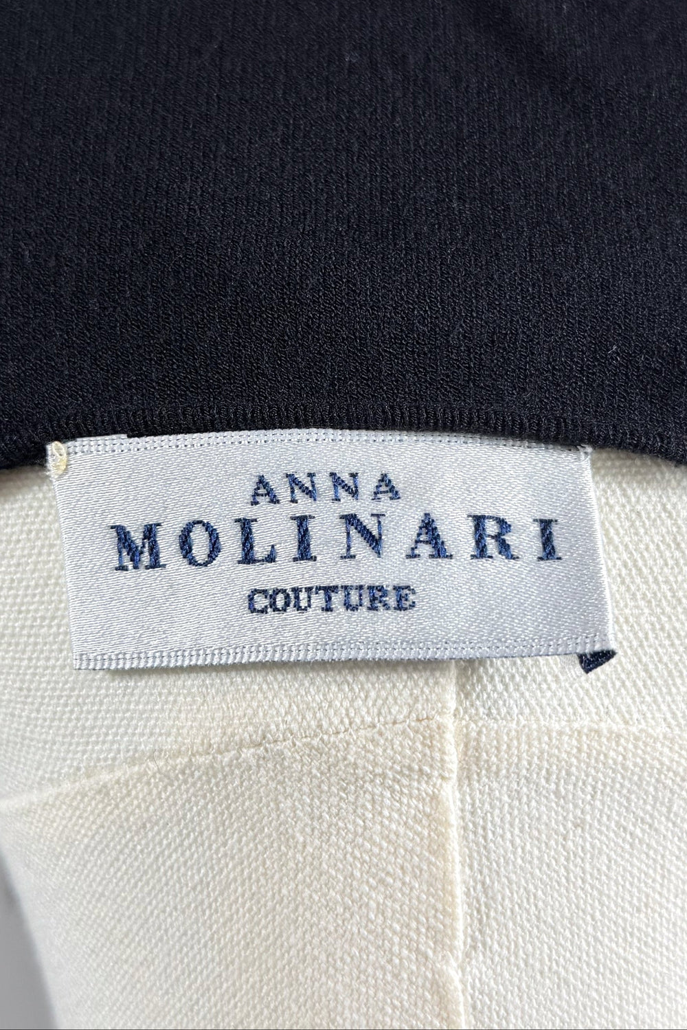 Anna Molinari Couture Ruched Ribbon Top | Italian Vintage
