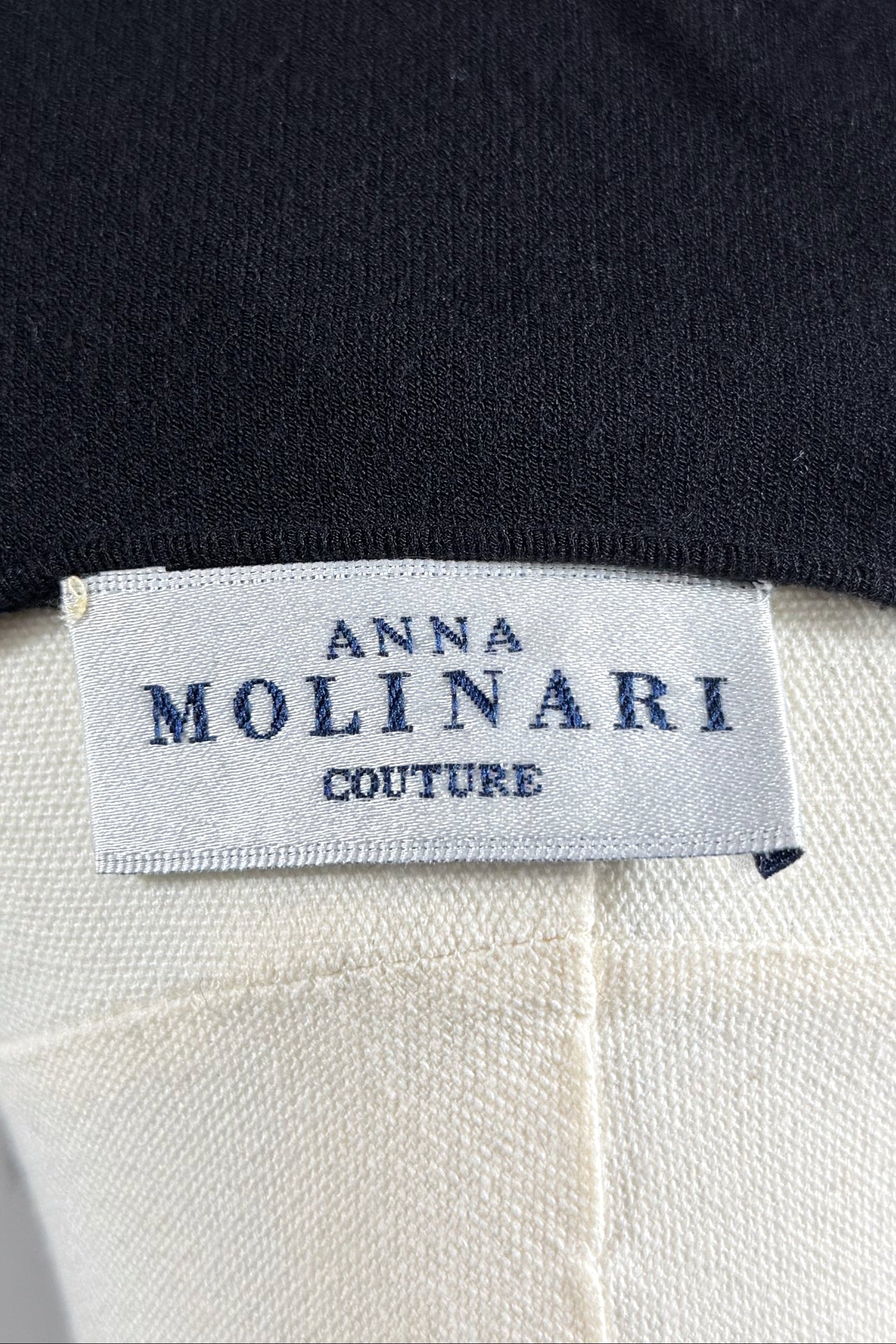 Anna Molinari Couture Ruched Ribbon Top | Italian Vintage