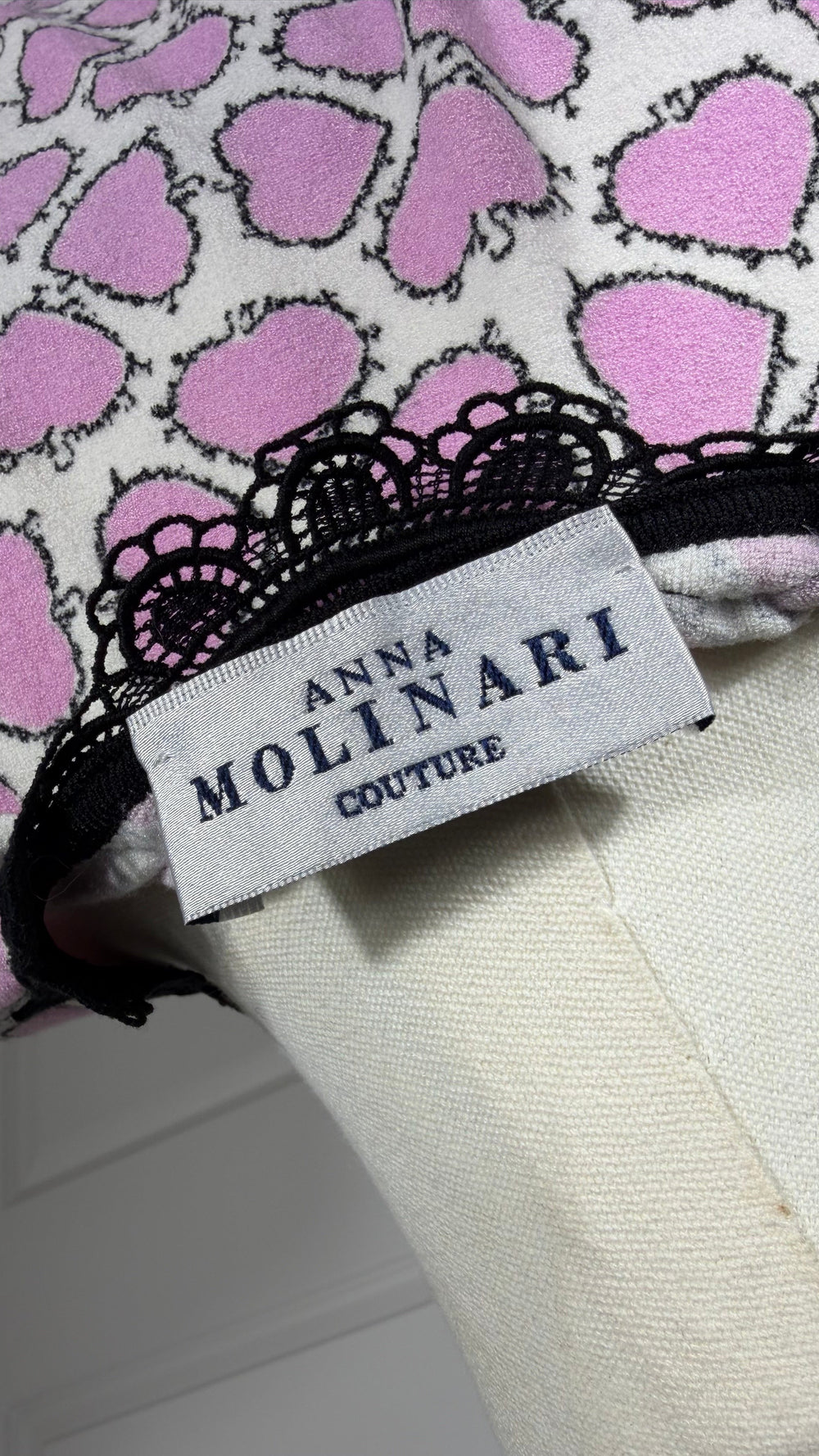 Anna Molinari Couture Heart Print Set | Italian Vintage