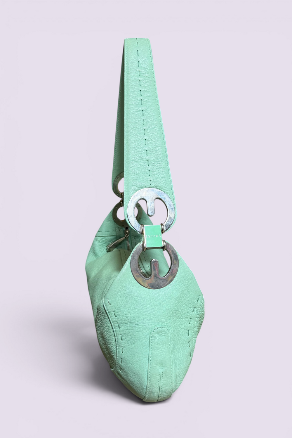Escada Mint Green Leather Shoulder Bag | Italian Secondhand