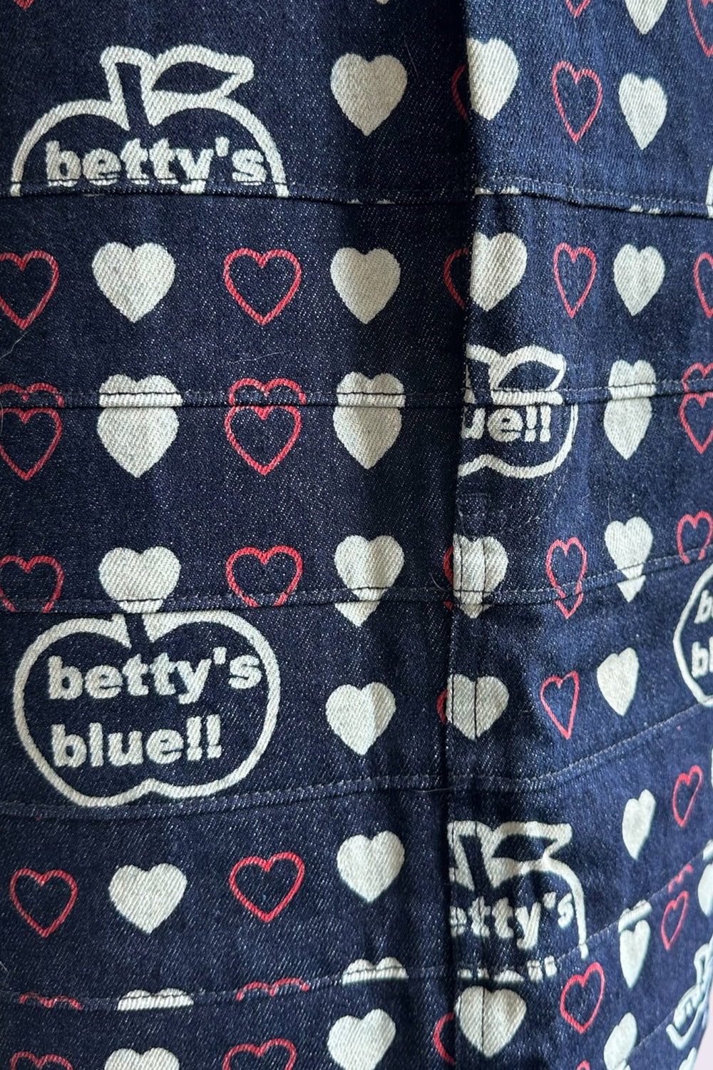 Betty’s Blue Heart Denim Mini Skirt | Japanese Vintage
