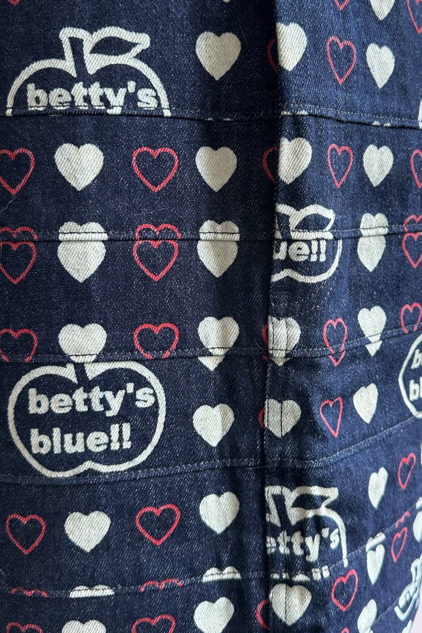 Betty’s Blue Heart Denim Mini Skirt | Japanese Vintage