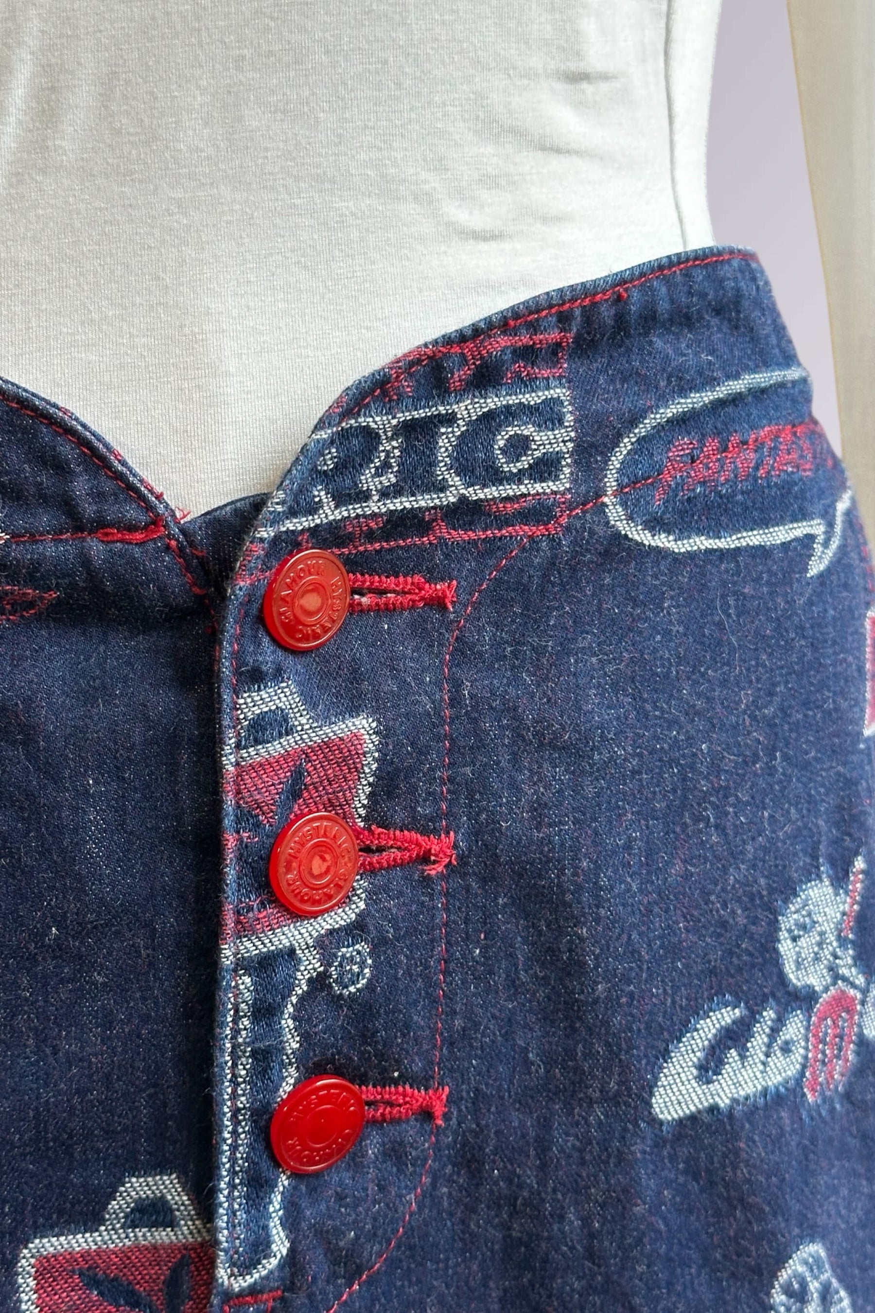 90s Hysteric Glamour Logo Denim Mini Skirt | Japanese Vintage