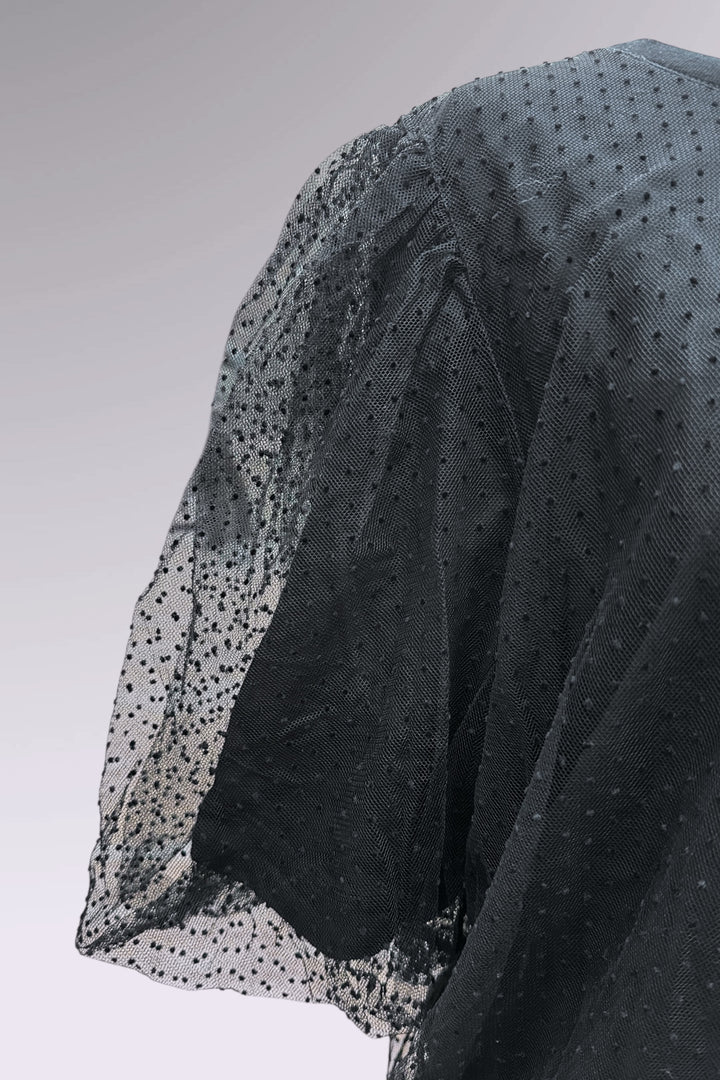 Runway Marc Jacobs Mixed-Fabric Sheer Dot Top | American Designer Secondhand