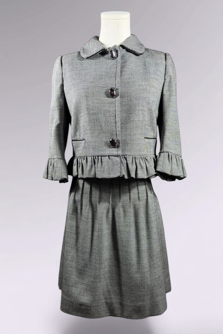 Blumarine Virgin Wool Jacket & Skirt Set | Italian Vintage