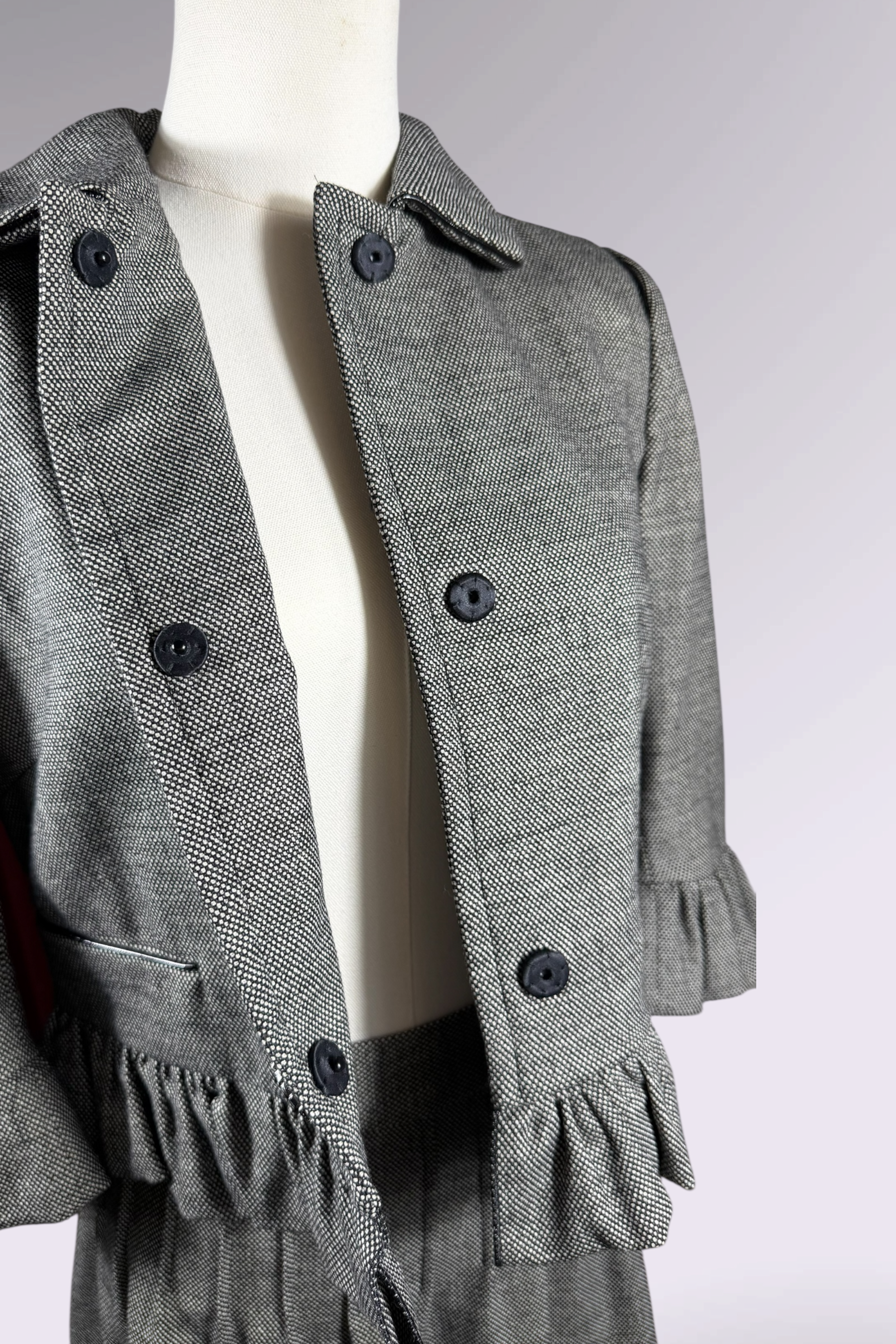 Blumarine Virgin Wool Jacket & Skirt Set | Italian Vintage