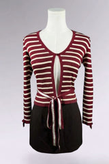 Blumarine Striped Silk Knit Top | Italian Vintage