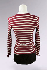 Blumarine Striped Silk Knit Top | Italian Vintage