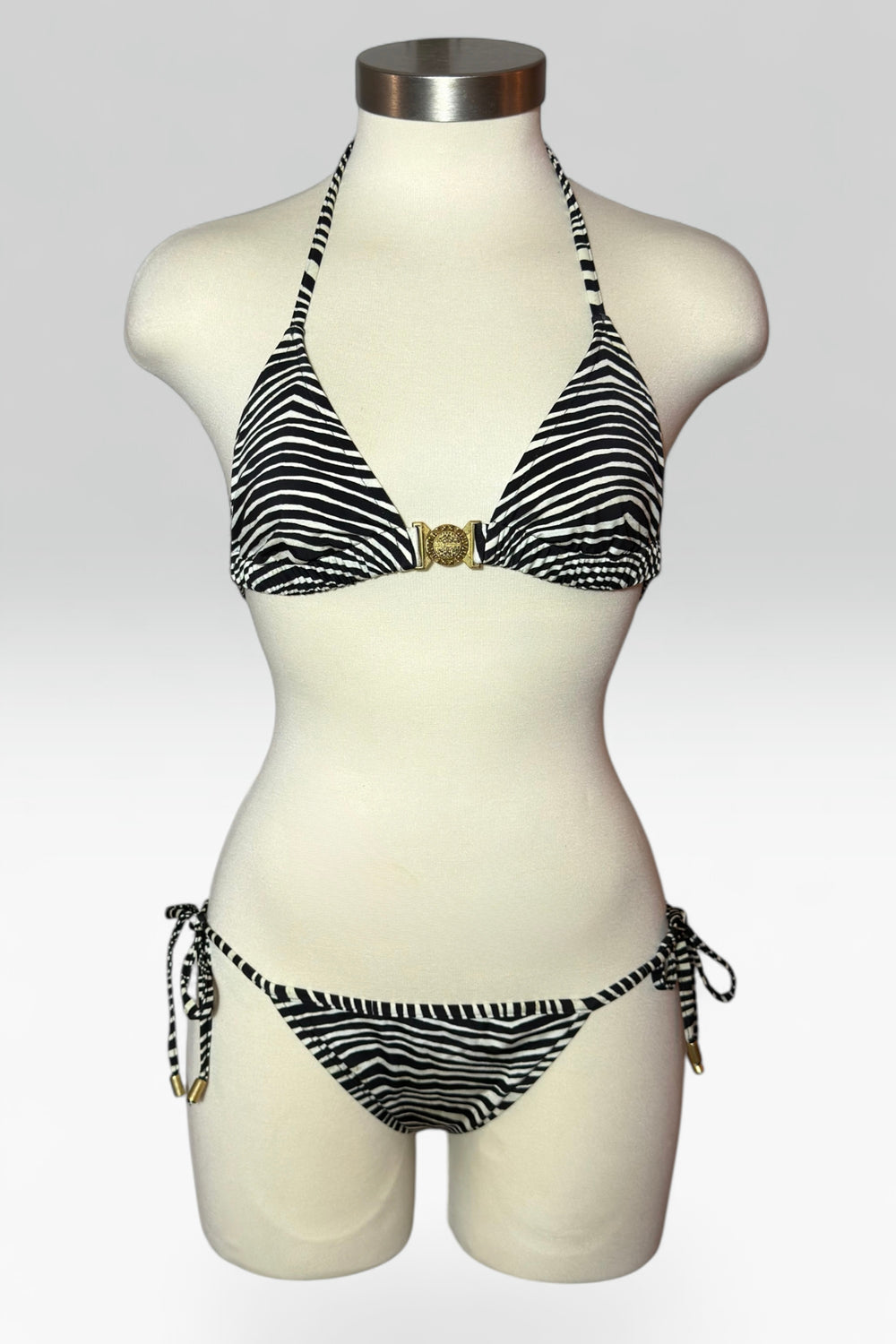 Balmain Beachwear Zebra print Bikini