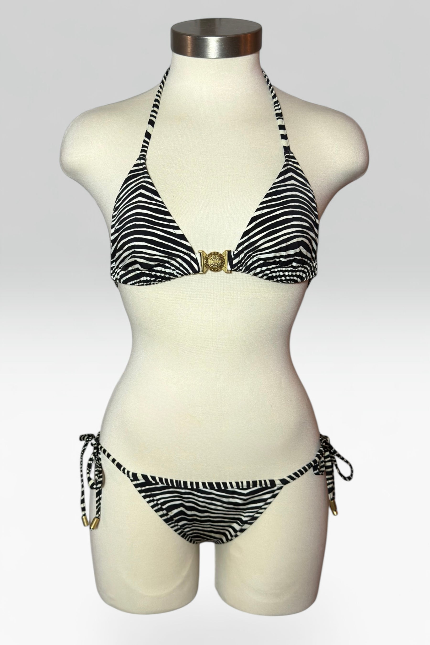 Balmain Beachwear Zebra print Bikini