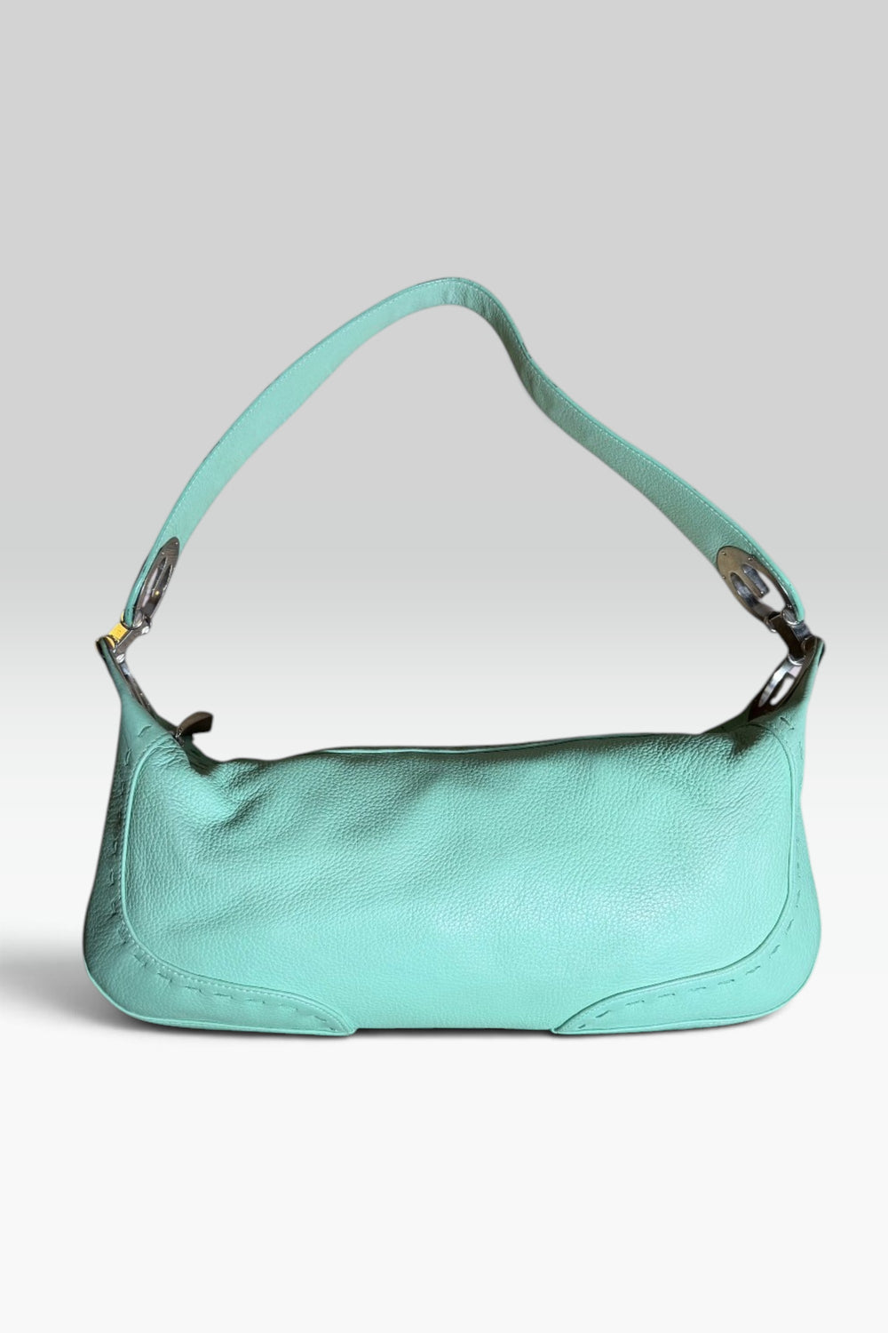 Escada Mint Green Leather Shoulder Bag | Italian Secondhand
