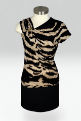 Roberto Cavalli Animal Print Asymmetric Top