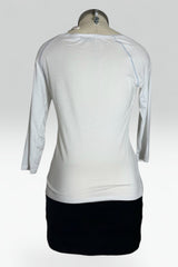 Blugirl by Blumarine Miami Graphic Embellished 3/4 Sleeve Top