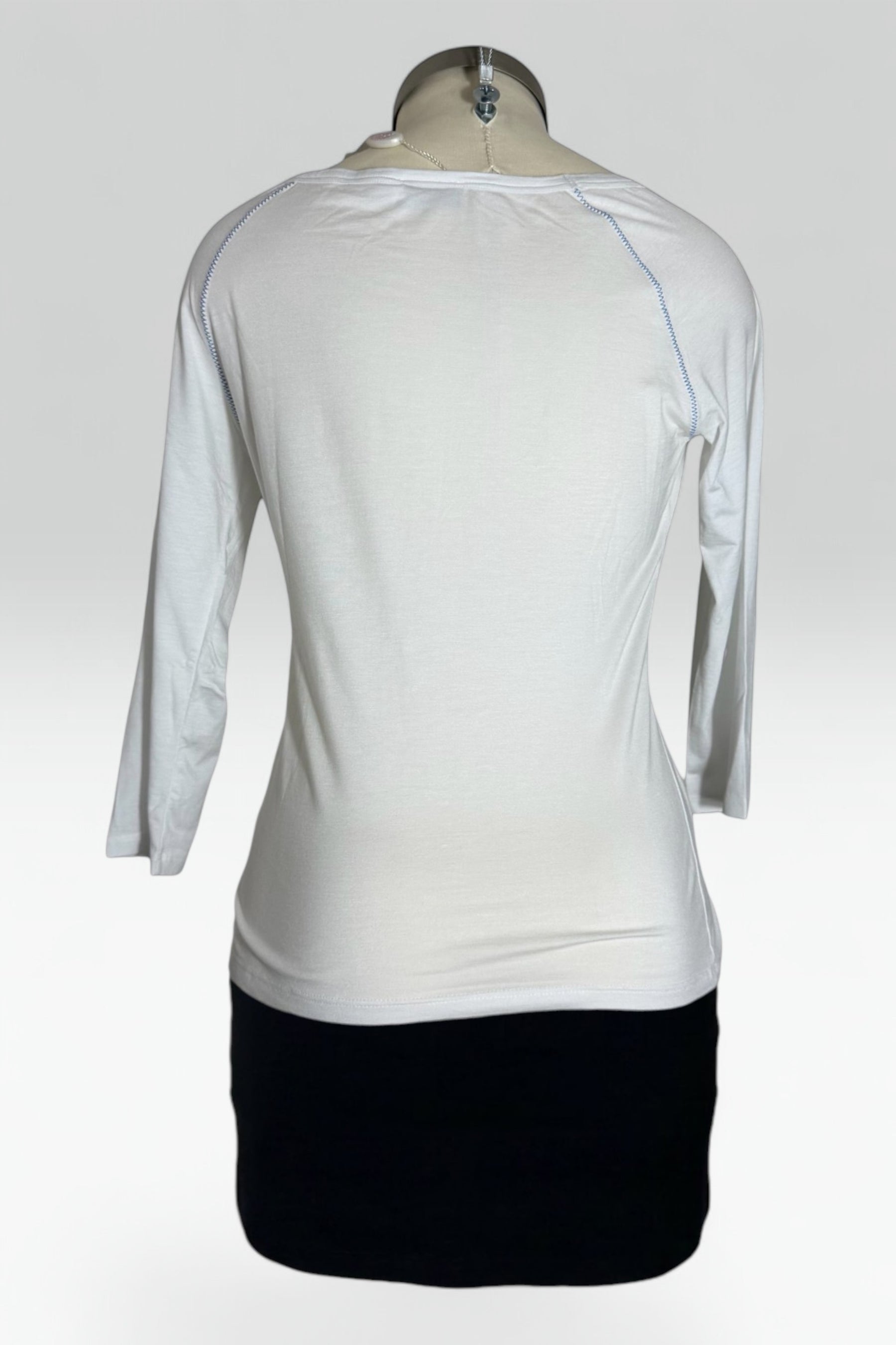 Blugirl by Blumarine Miami Graphic Embellished 3/4 Sleeve Top
