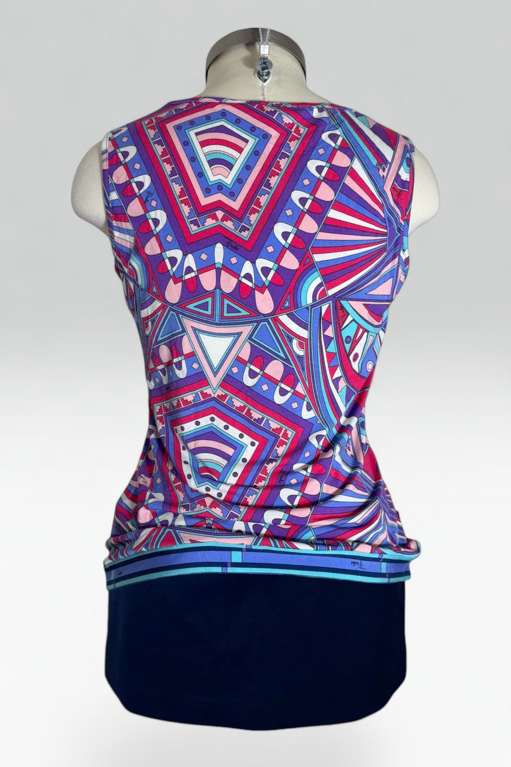 back of Emilio Pucci Geometric Print Tank Top