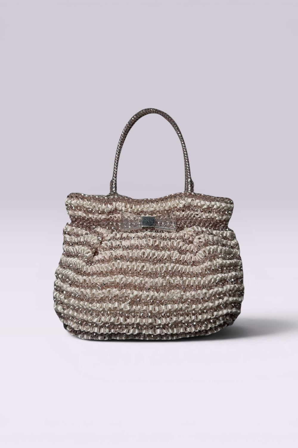 Anteprima Rose Gold Stripe Shoulder Bag | Japanese Secondhand