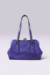 Anna Sui Purple Leather Frame Bag | American Secondhand