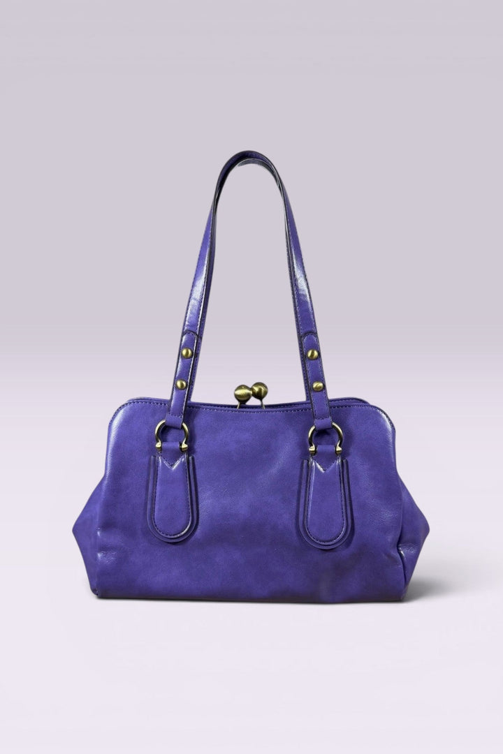 Anna Sui Purple Leather Frame Bag | American Secondhand