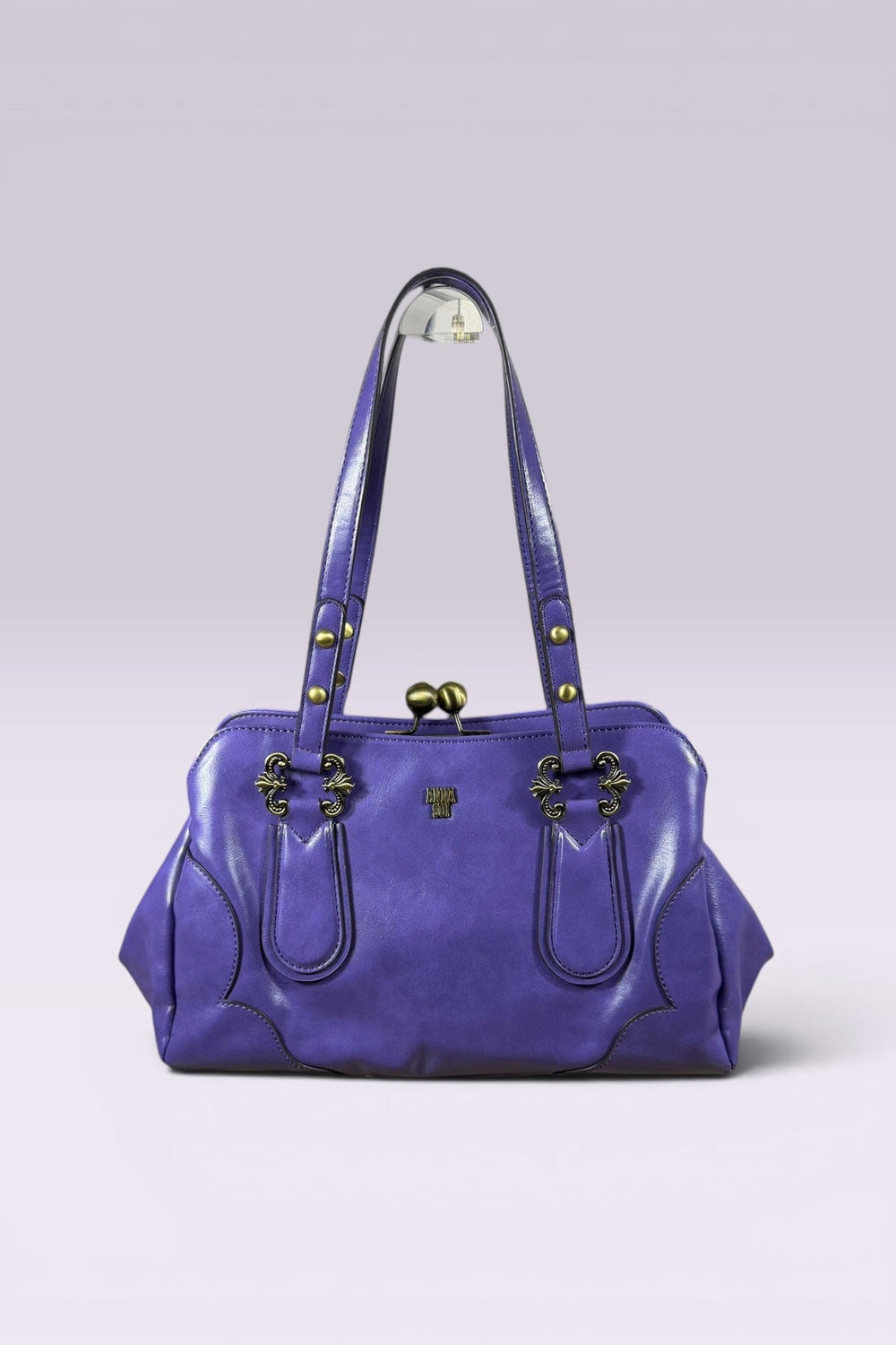 Anna Sui Purple Leather Frame Bag | American Secondhand