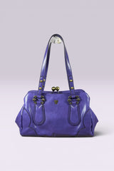 Anna Sui Purple Leather Frame Bag | American Secondhand