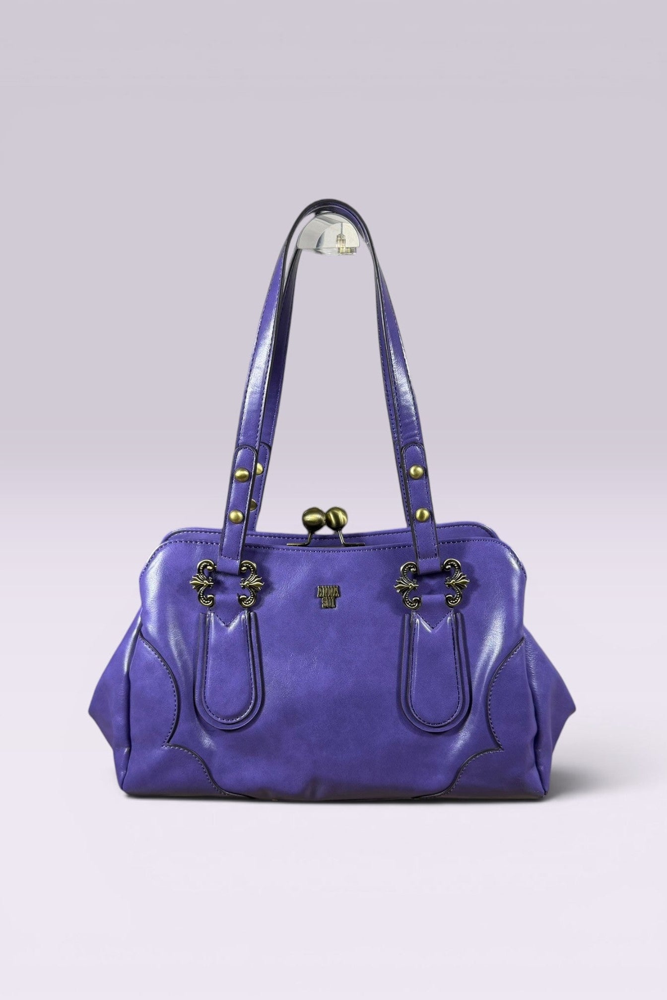 Anna Sui Purple Leather Frame Bag | American Secondhand