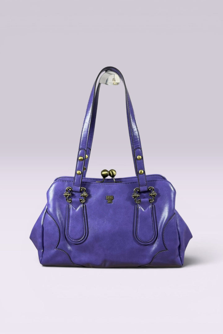 Anna Sui Purple Leather Frame Bag | American Secondhand
