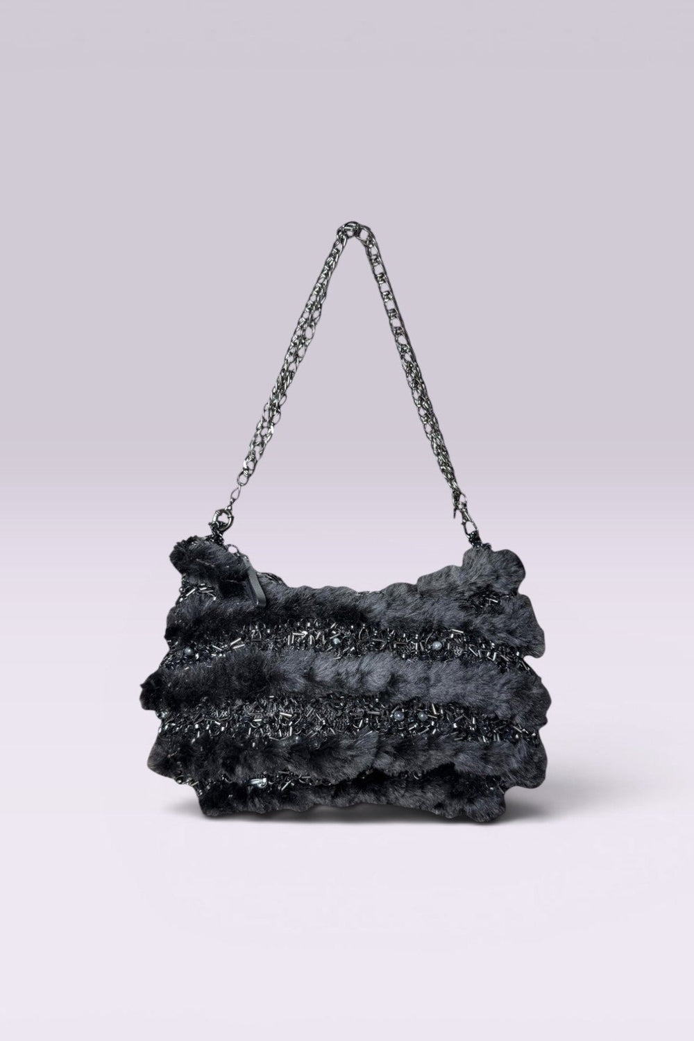 Anteprima Black Fur and Wire Shoulder Bag | Japanese Secondhand