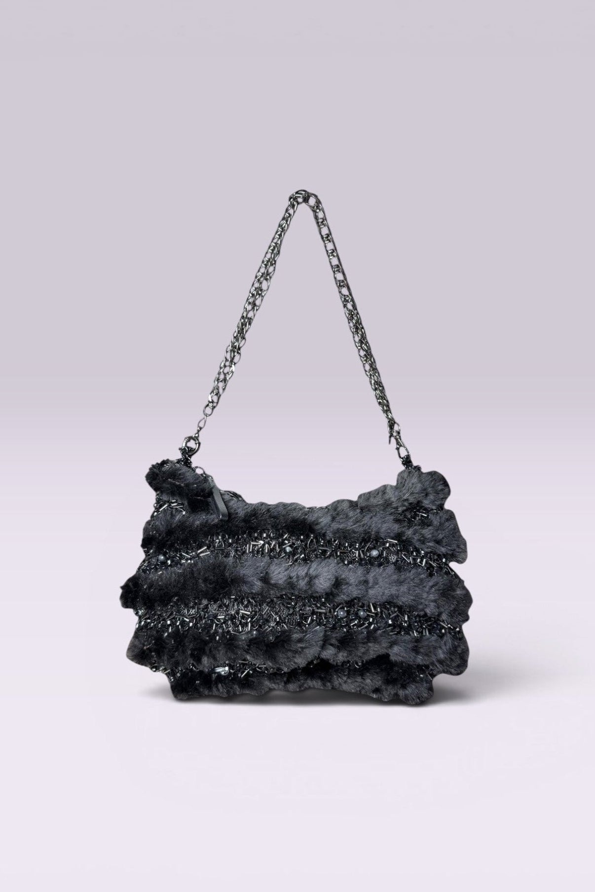 Anteprima Black Fur and Wire Shoulder Bag | Japanese Secondhand