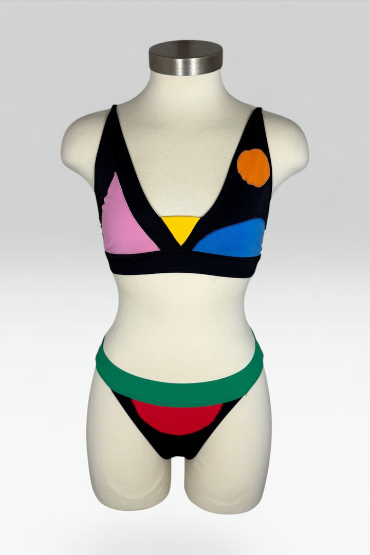 Fendi Mare Color Block Bikini Set | Italian Vintage