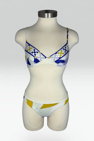 Emilio Pucci Geometric & Floral Print Bikini | Italian Secondhand