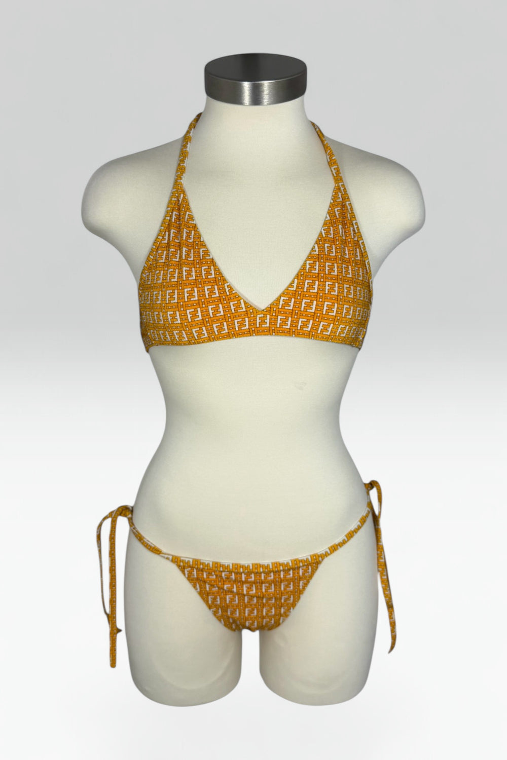 Fendi FF Logo Halter String Bikini Set | Italian Secondhand