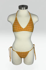 Fendi FF Logo Halter String Bikini Set | Italian Secondhand