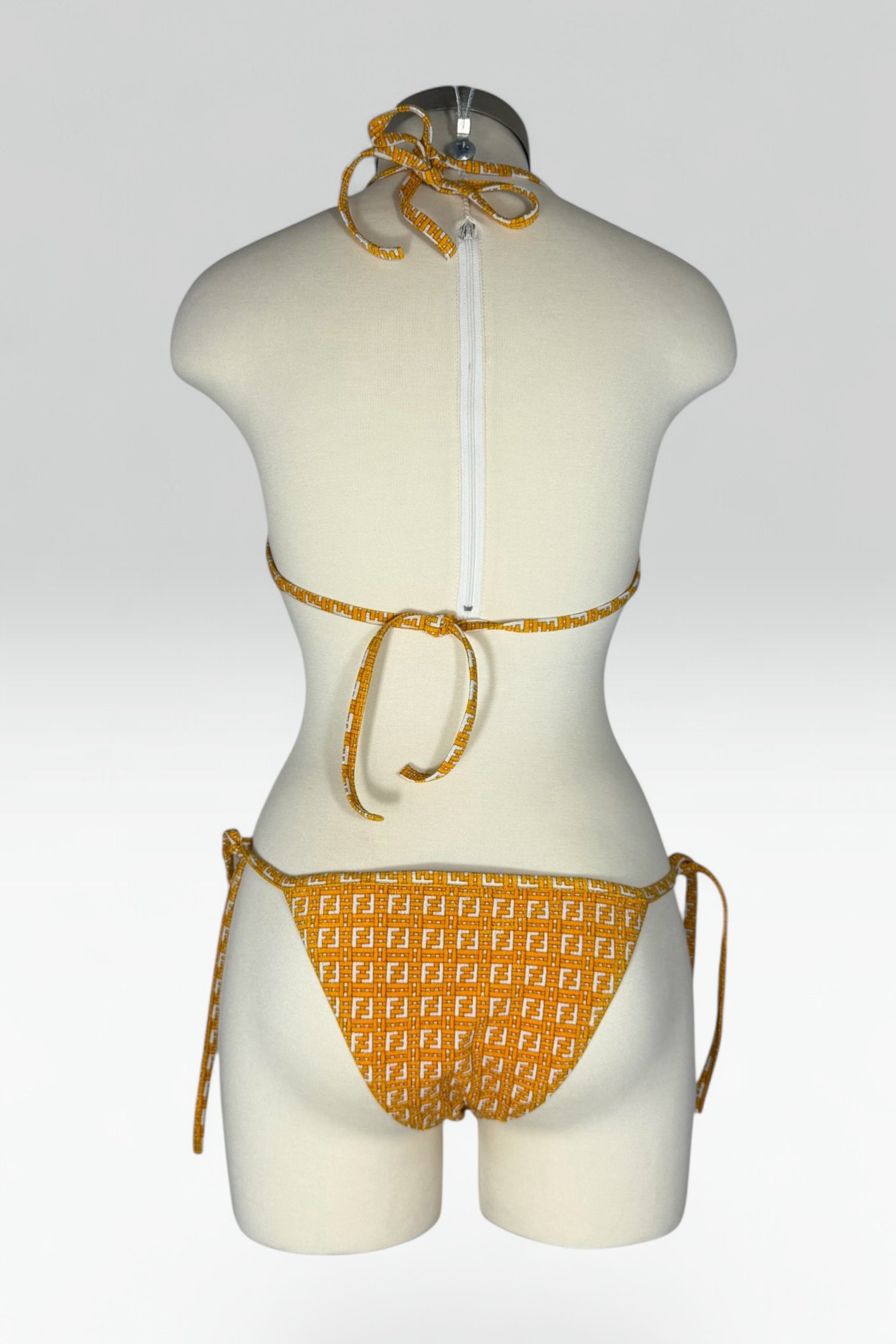 Fendi FF Logo Halter String Bikini Set | Italian Secondhand
