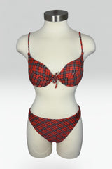 Burberry Blue Label Nova Check 3-Piece Bikini Set with Cover-Up Skirt | British Secondhand