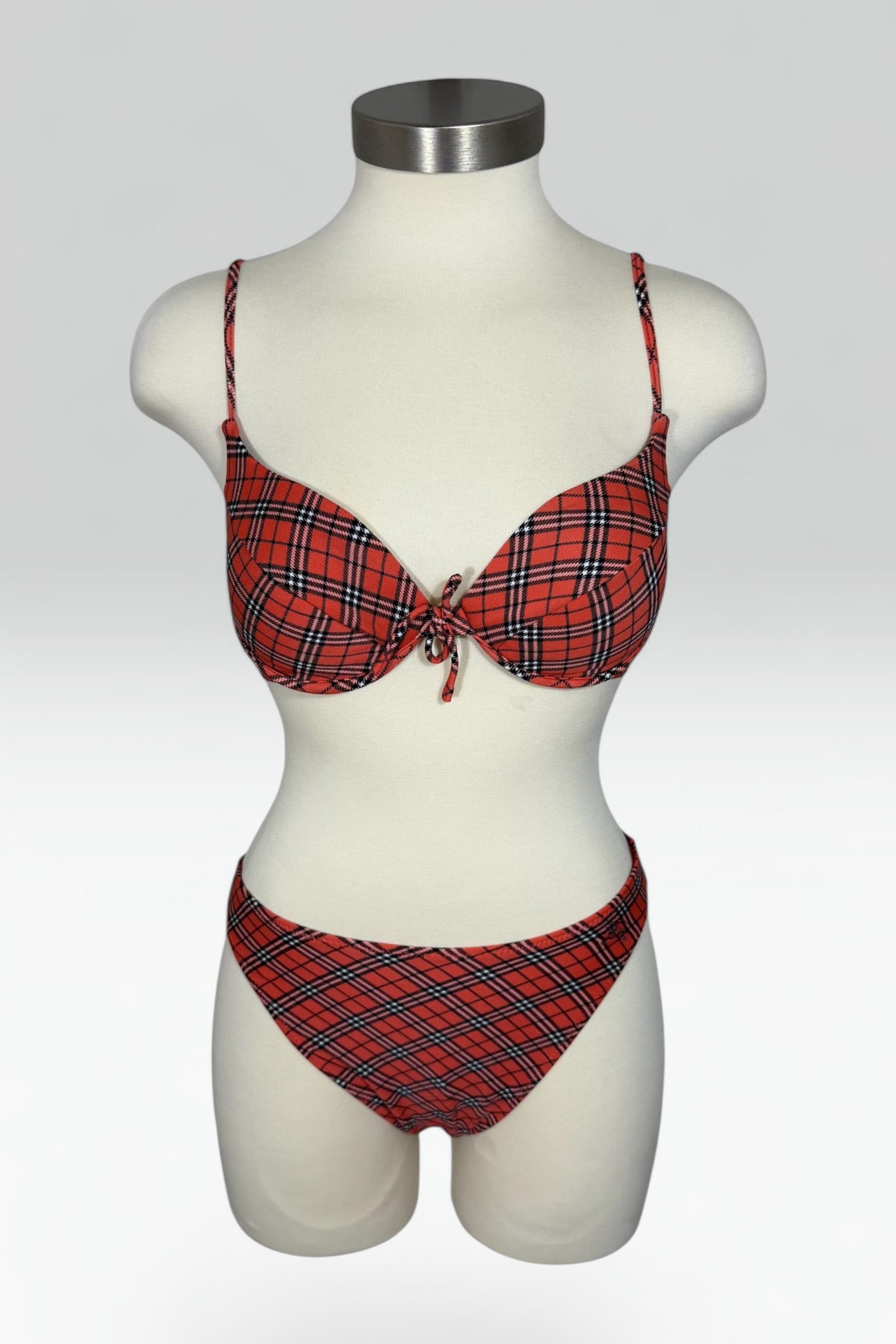 Burberry Blue Label Nova Check 3-Piece Bikini Set with Cover-Up Skirt | British Secondhand