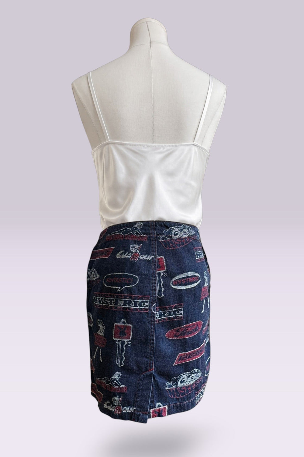 Hysteric Glamour 90s Logo Denim Mini Skirt | Japanese Vintage