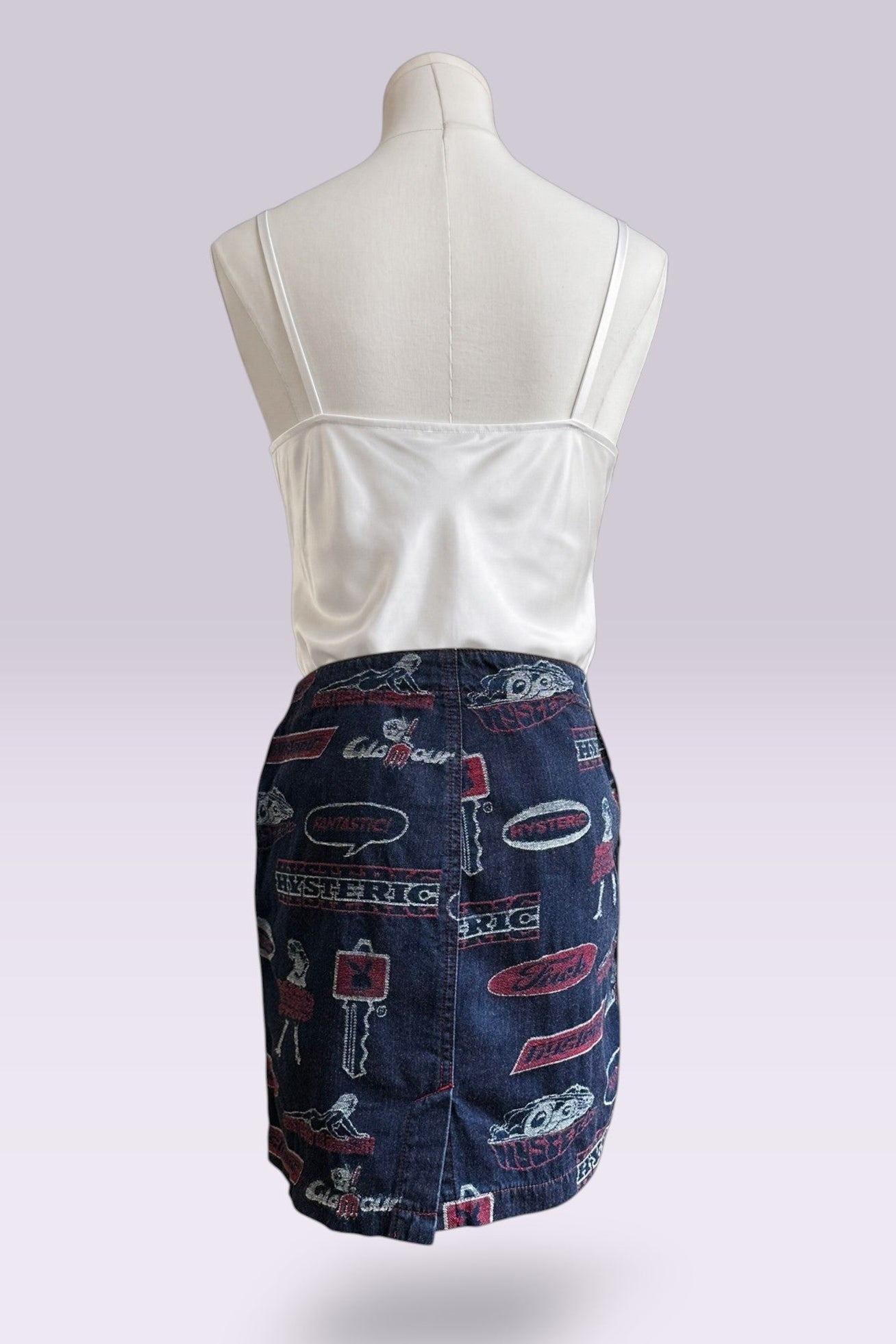 Hysteric Glamour 90s Logo Denim Mini Skirt | Japanese Vintage