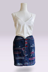 Hysteric Glamour 90s Logo Denim Mini Skirt | Japanese Vintage